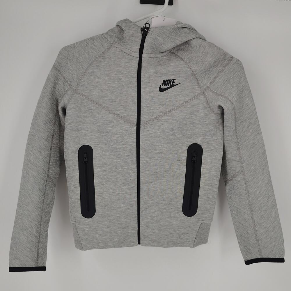 Nike Tech Fleece Full Zip Hoodie Gray Black NWT Size Small